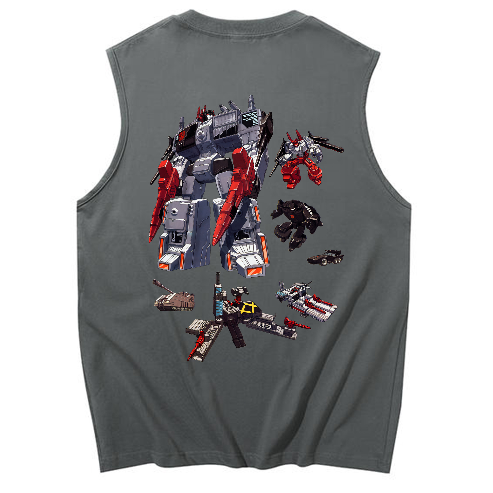 （画像用） Transformers トランスフォーマー コットン100％タンクトップ（背面プリント）